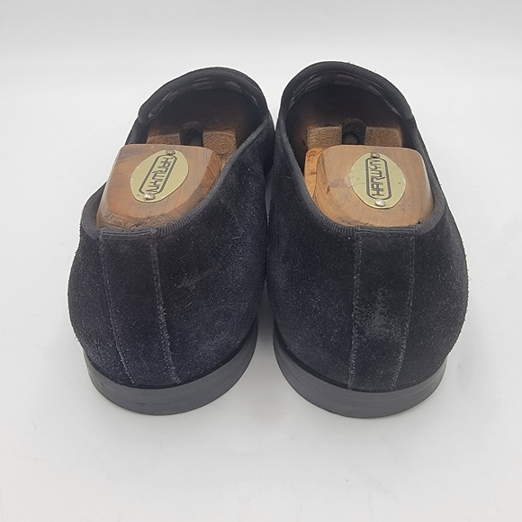 Louis Vuitton Suede Monogram Black Loafer LV size 9 US 9.5 Authentic - Picture 5 of 11